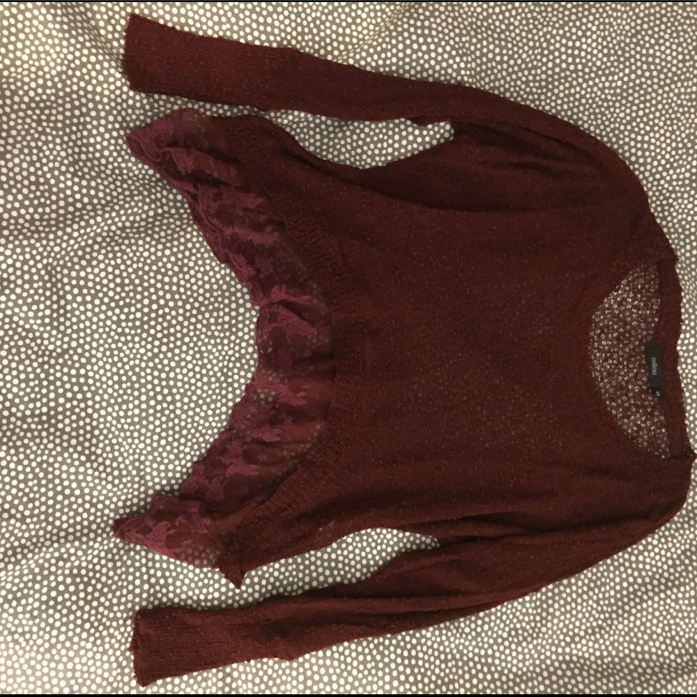 Maroon top from LF